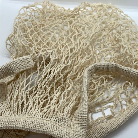 NWT Recontained Mesh Tote Bag -Natural Color - Picture 3 of 7